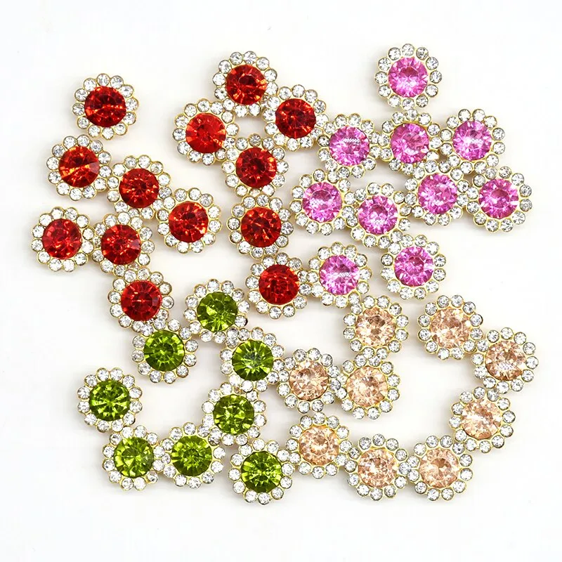 100 Claw Cup Glass Rhinestones