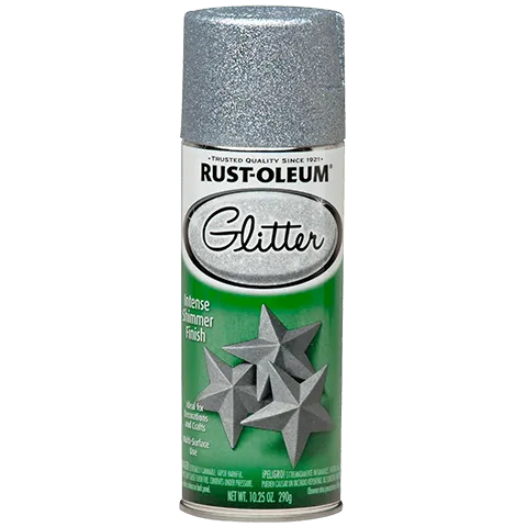 10.25 OZ Specialty Glitter Spray Paint - Silver Glitter