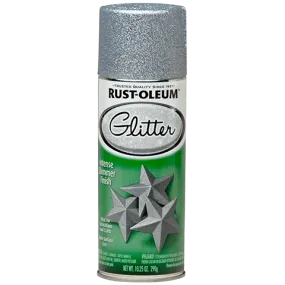 10.25 OZ Specialty Glitter Spray Paint - Silver Glitter