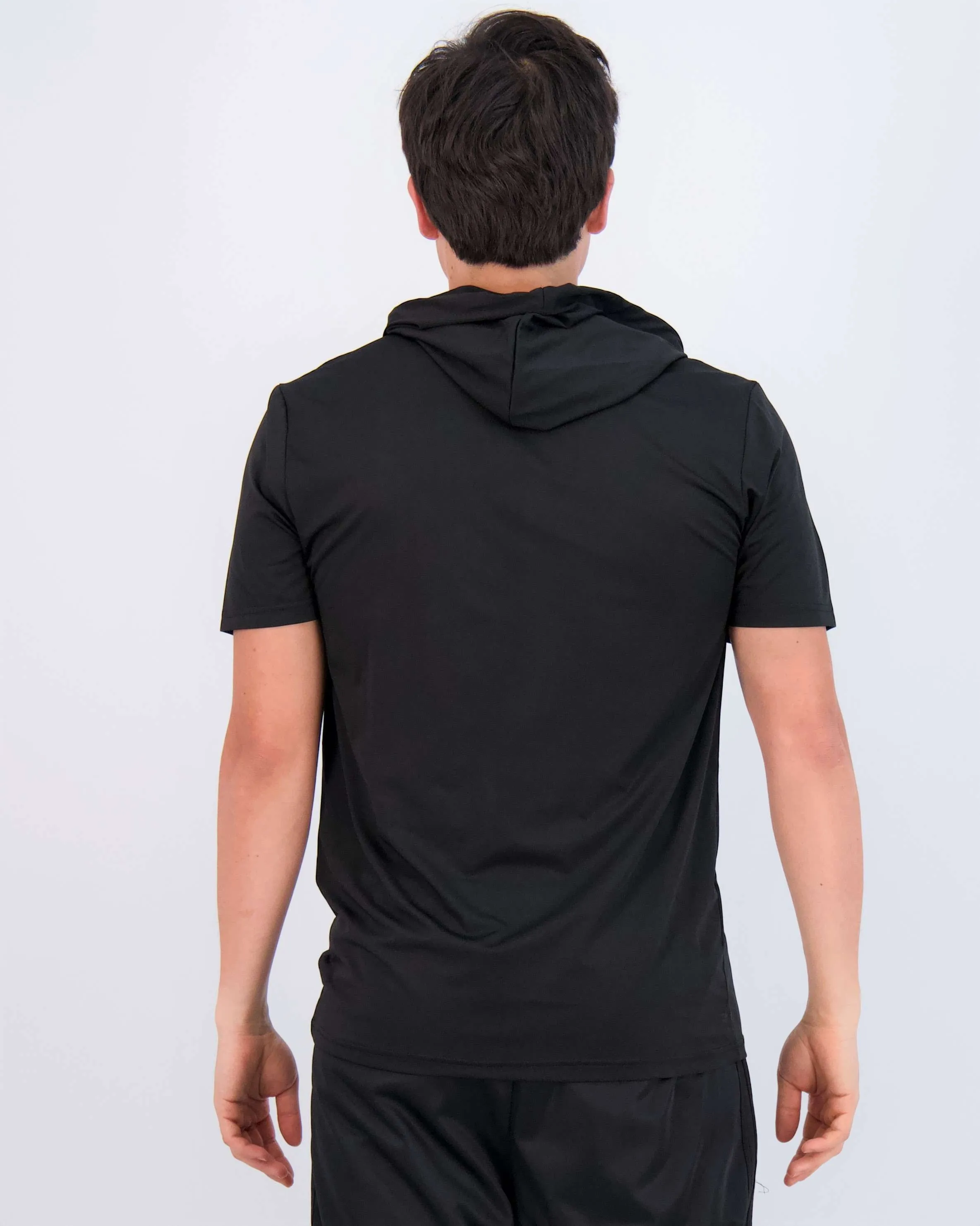 3 Pack: Mens Dry Fit Short Sleeve Active Hoodie Pullover (Available In Big & Tall)