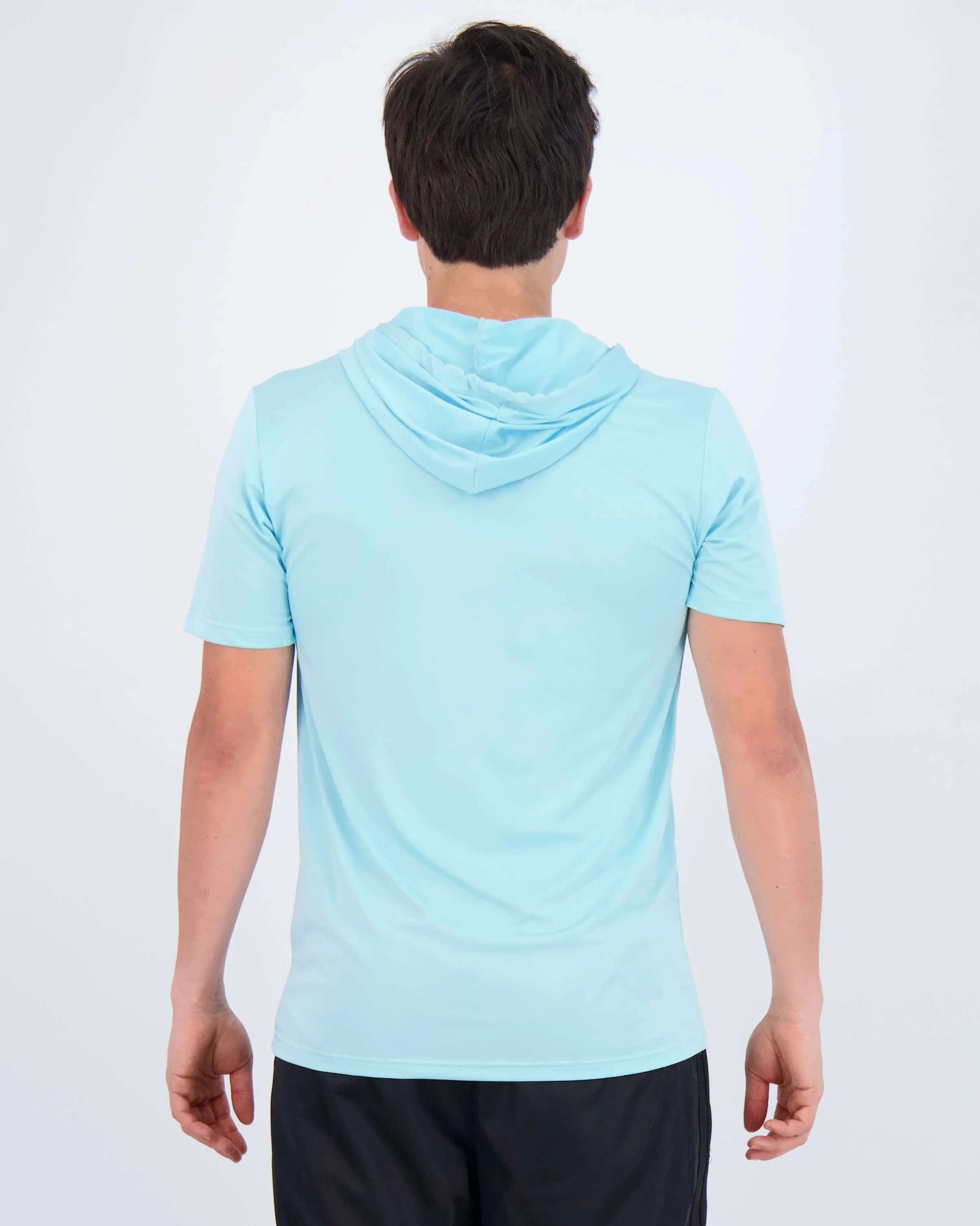 3 Pack: Mens Dry Fit Short Sleeve Active Hoodie Pullover (Available In Big & Tall)