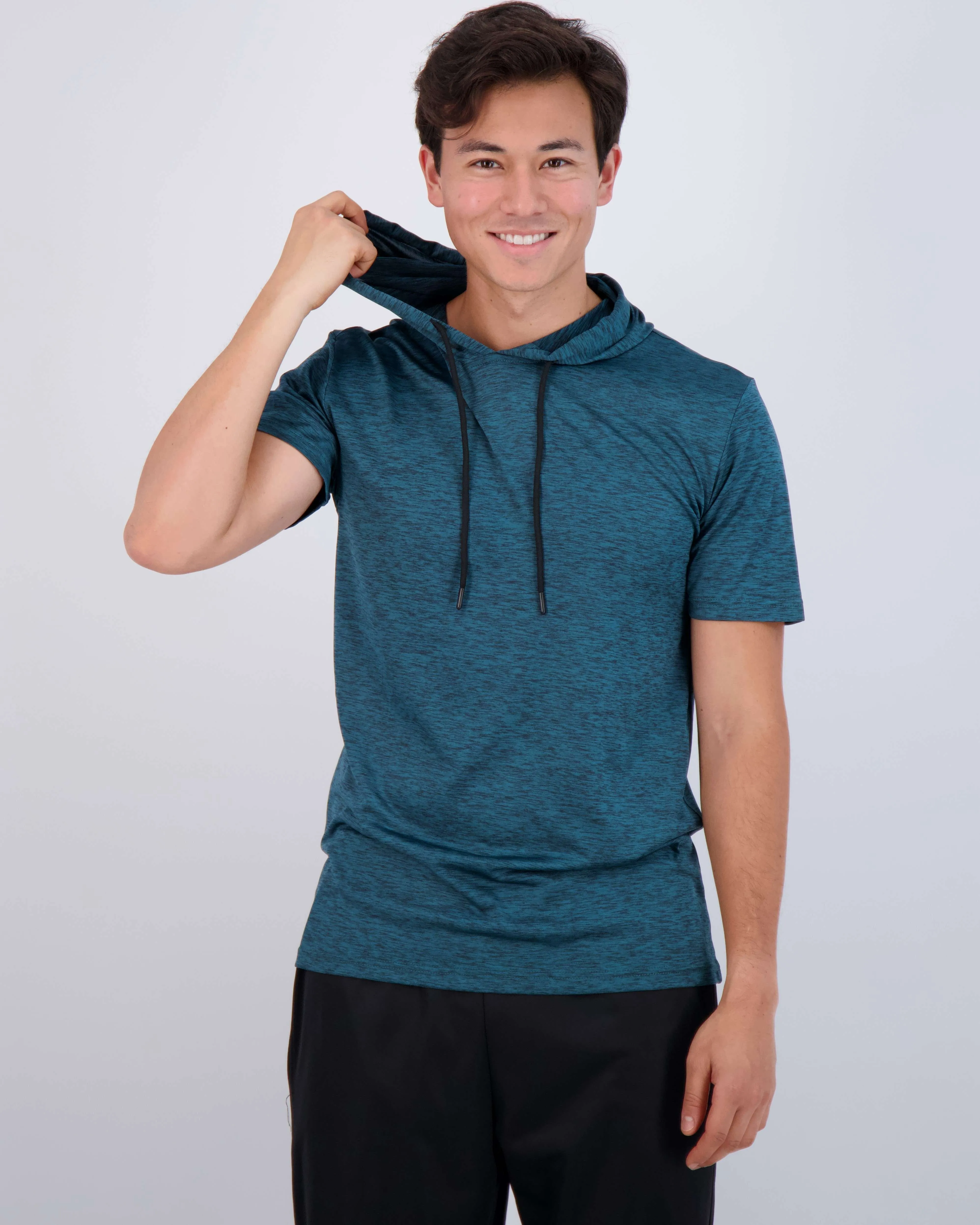 3 Pack: Mens Dry Fit Short Sleeve Active Hoodie Pullover (Available In Big & Tall)