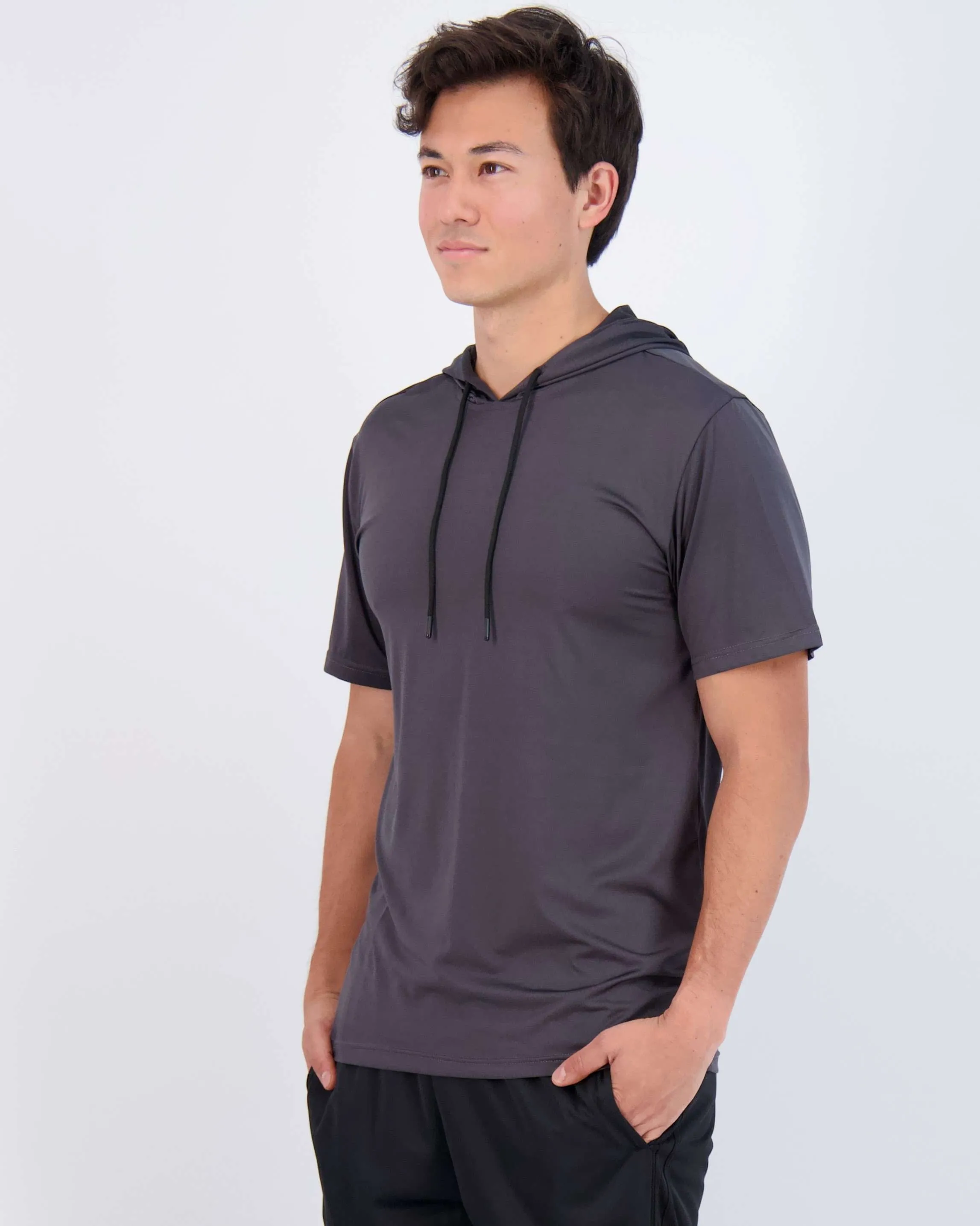 3 Pack: Mens Dry Fit Short Sleeve Active Hoodie Pullover (Available In Big & Tall)