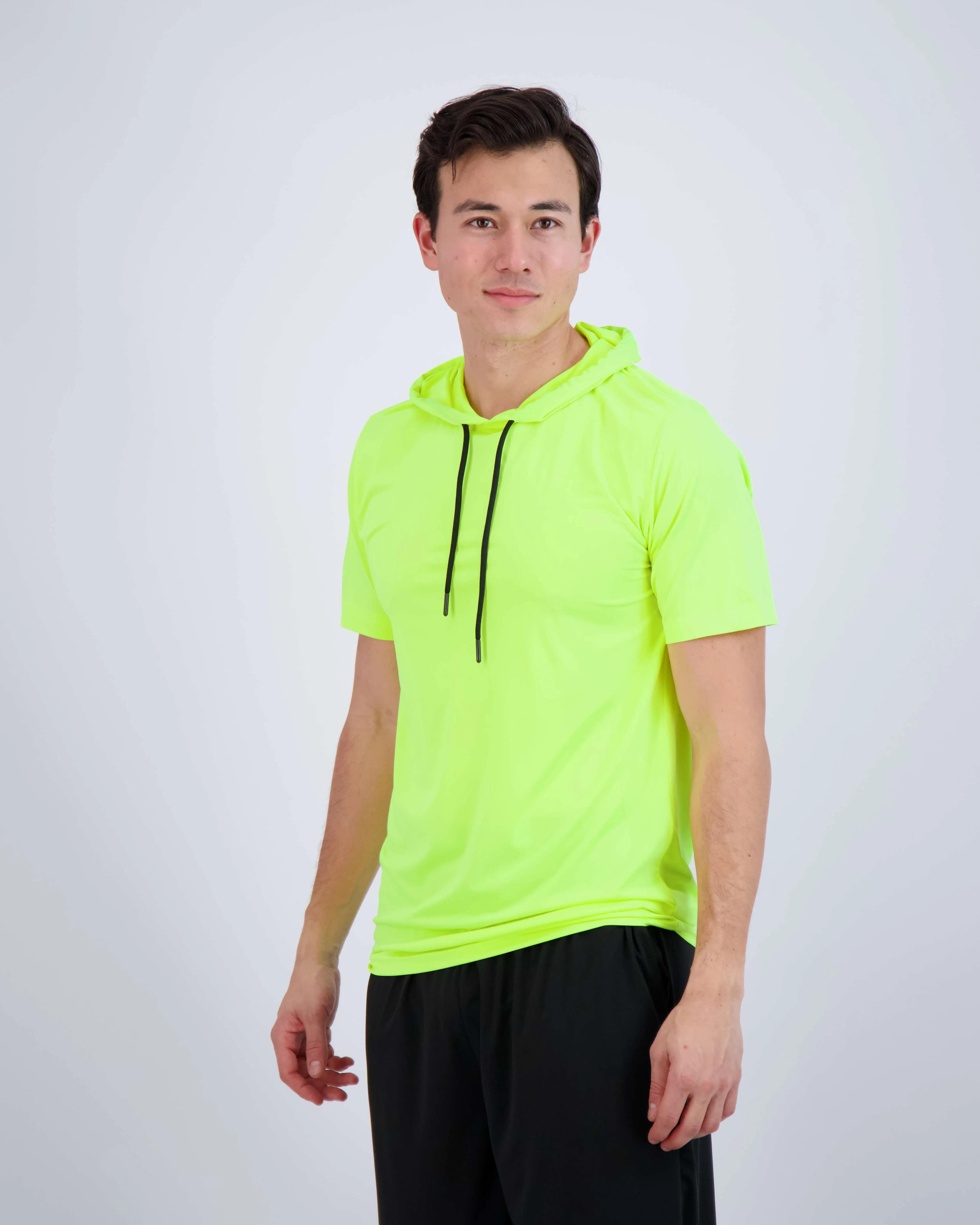 3 Pack: Mens Dry Fit Short Sleeve Active Hoodie Pullover (Available In Big & Tall)