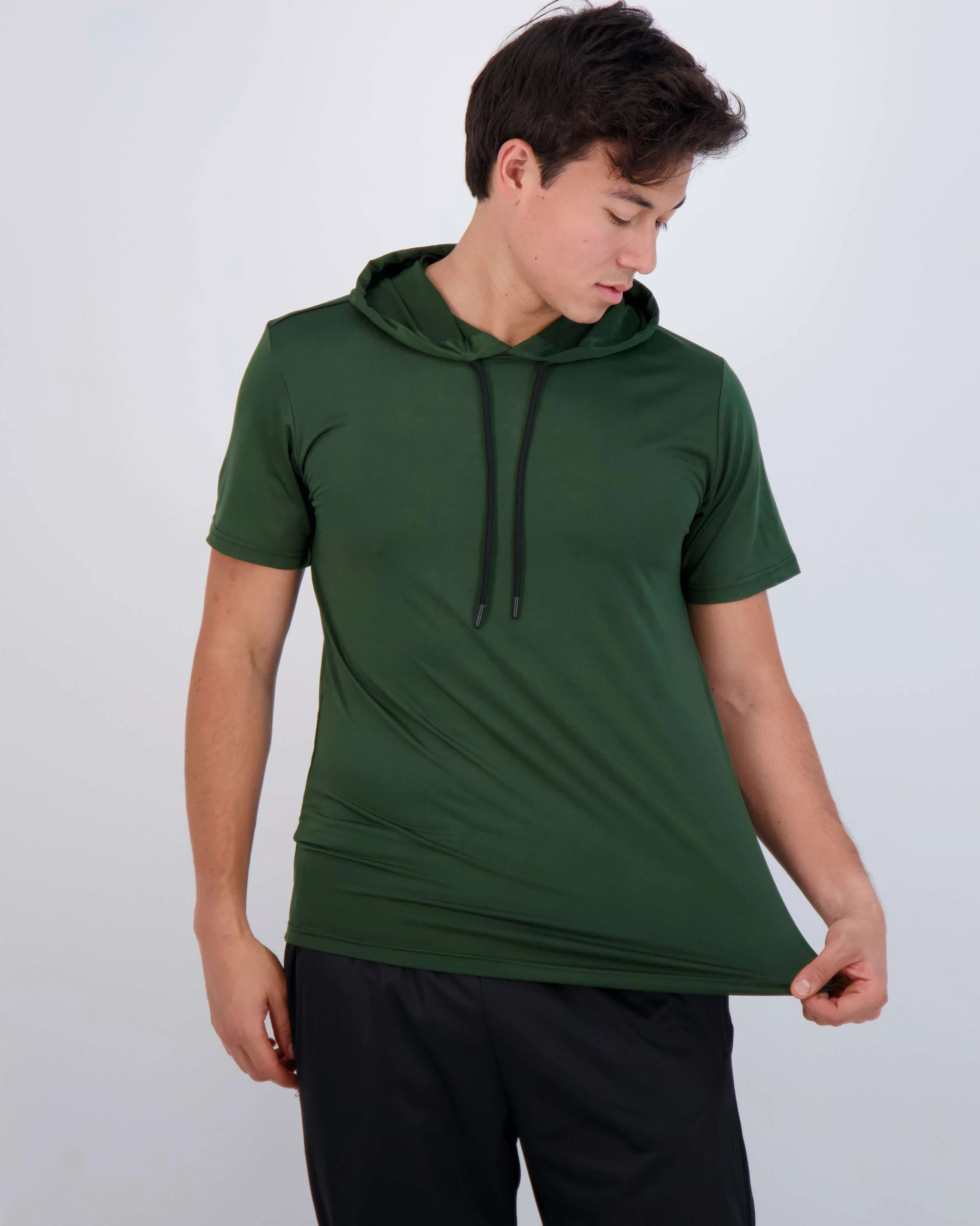 3 Pack: Mens Dry Fit Short Sleeve Active Hoodie Pullover (Available In Big & Tall)