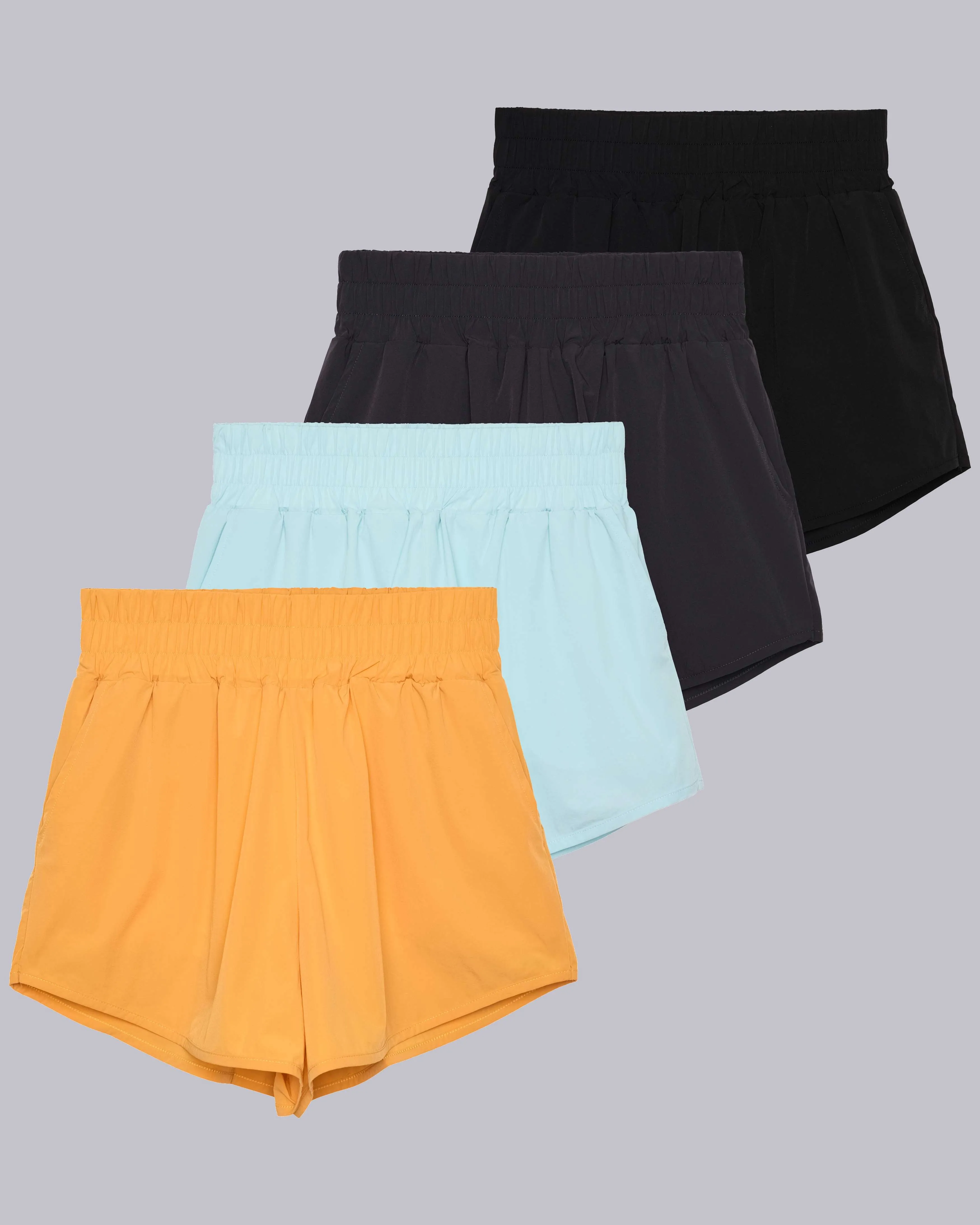 4 Pack: Women's 2.5 Running Shorts with Liner