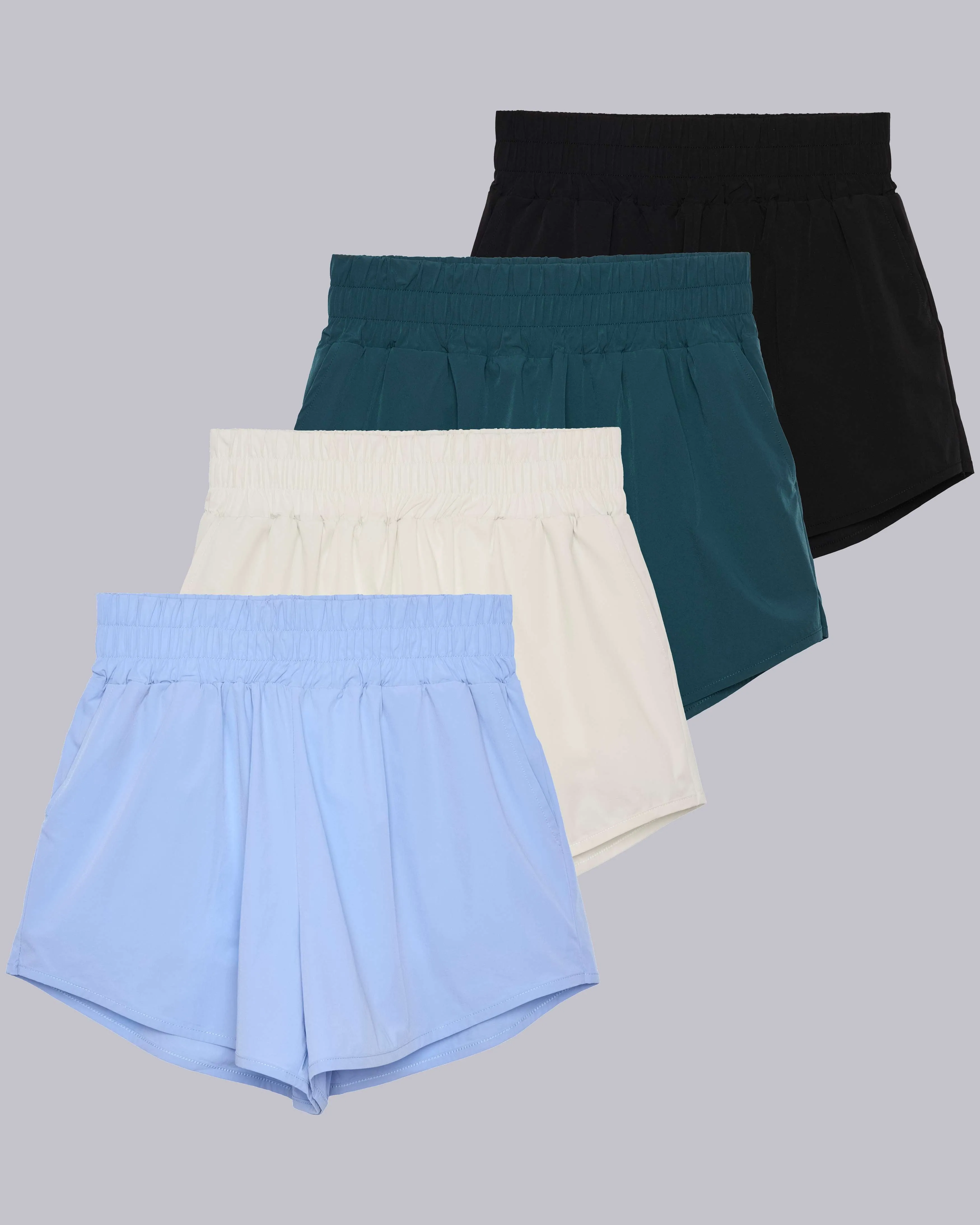 4 Pack: Women's 2.5 Running Shorts with Liner