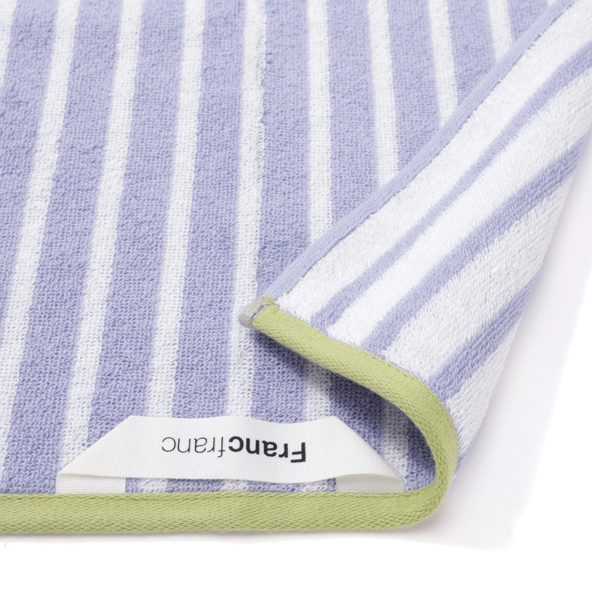 Antibacterial and Deodorizing Striped Face Towel Purple