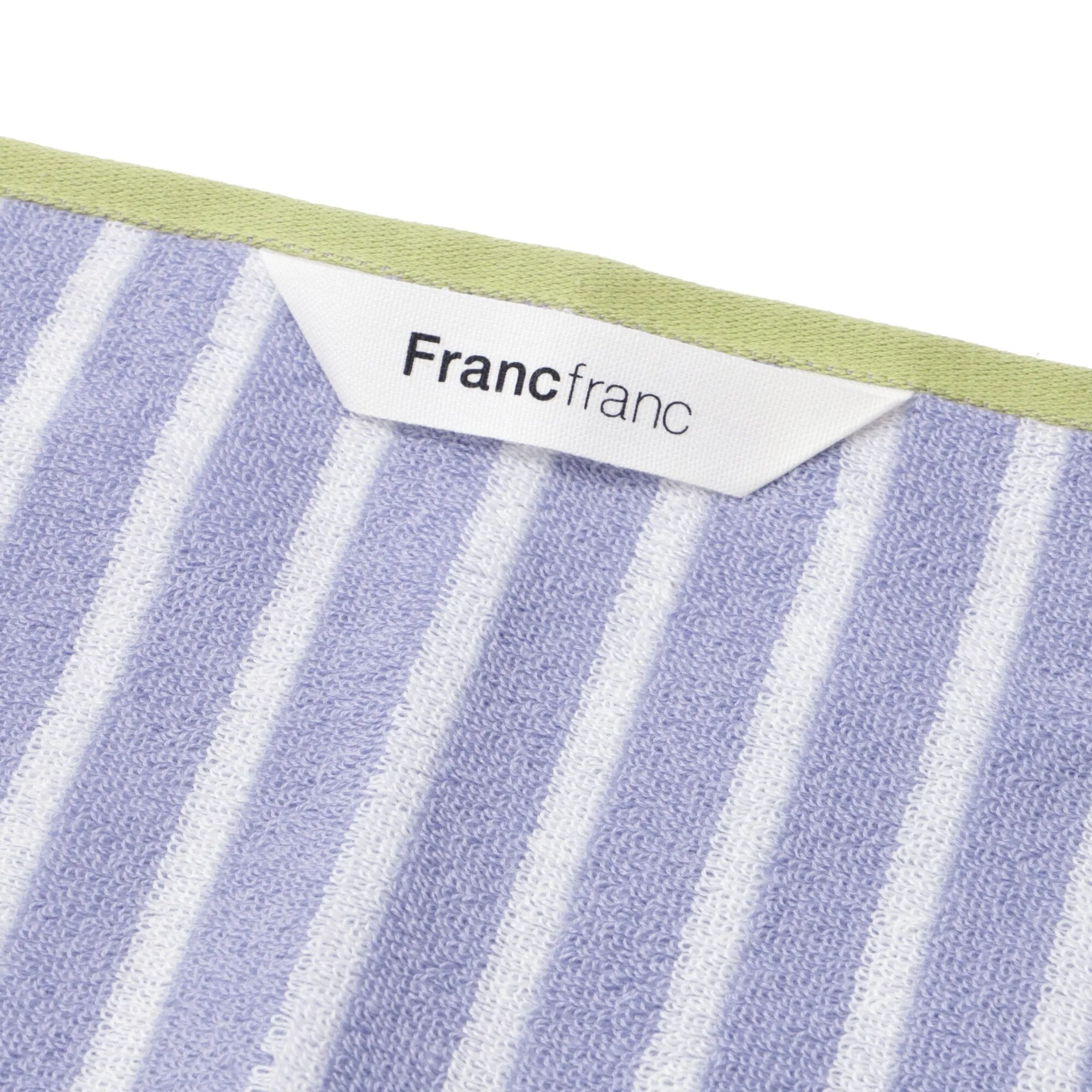 Antibacterial and Deodorizing Striped Face Towel Purple