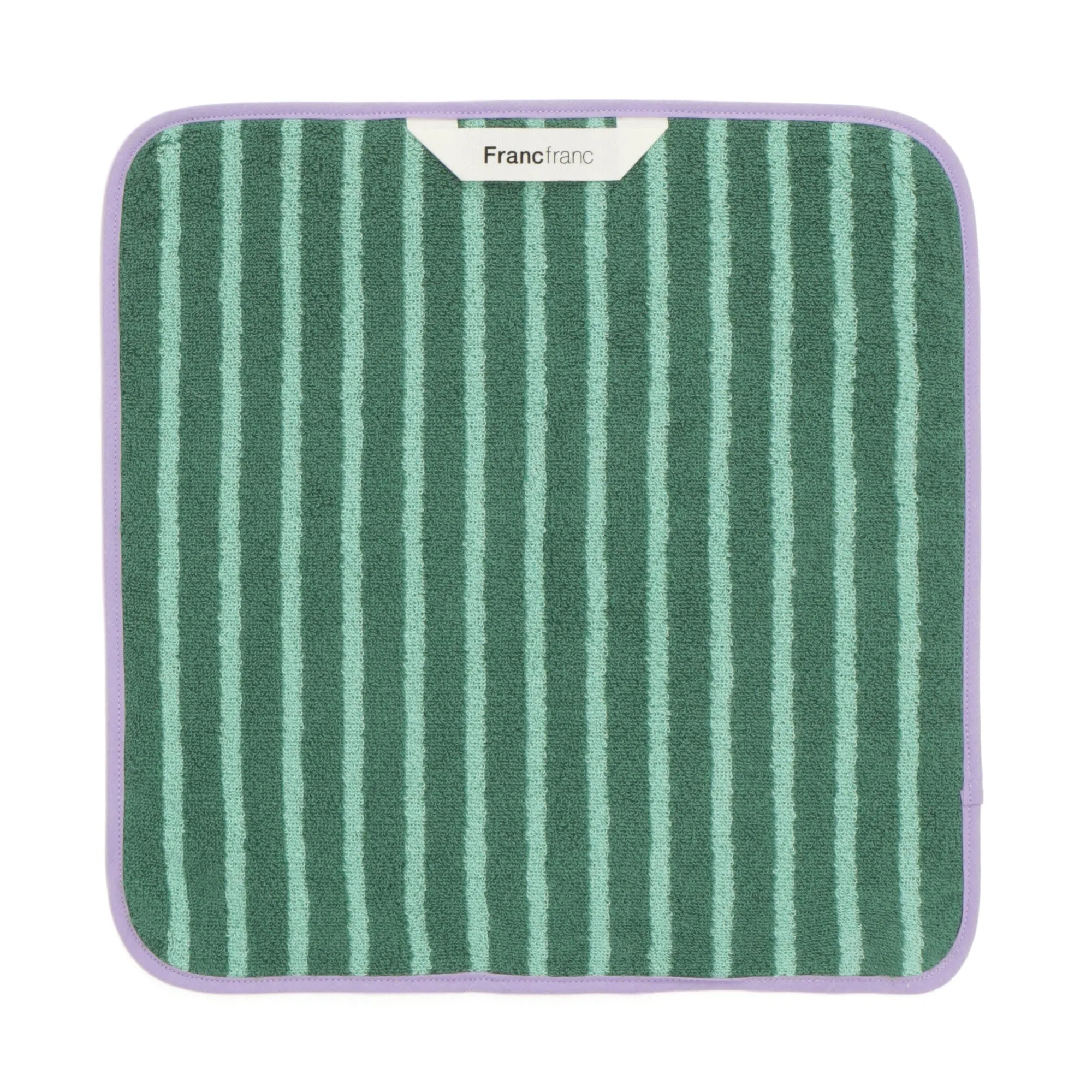 Antibacterial and Deodorizing Striped Wash Towel Green