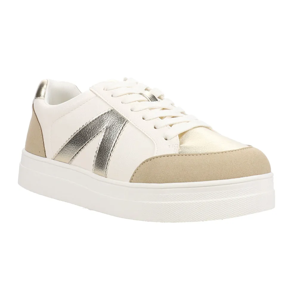 Astra Metallic Lace Up Sneakers