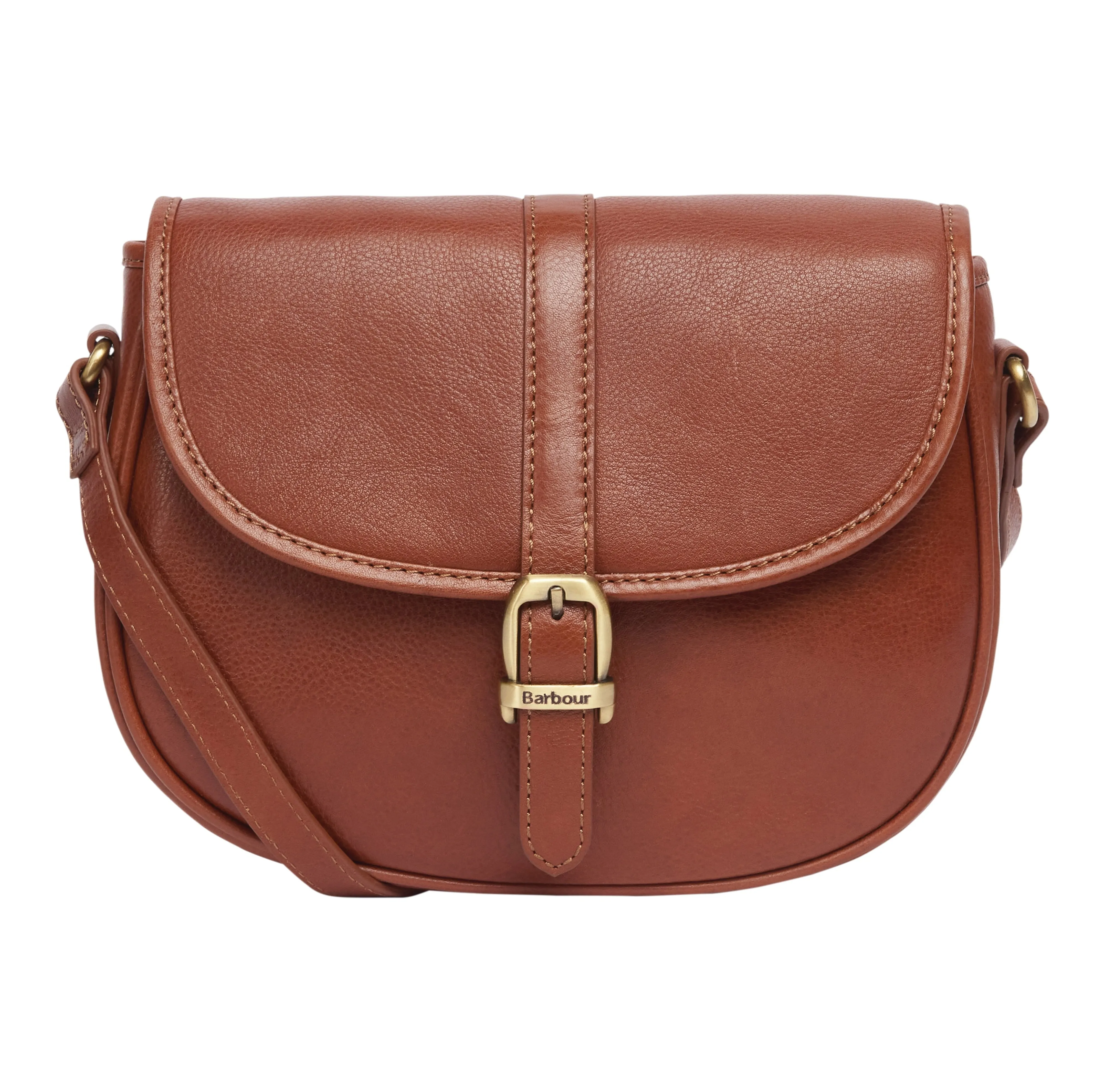 Barbour Laire Medium Leather Saddle Bag