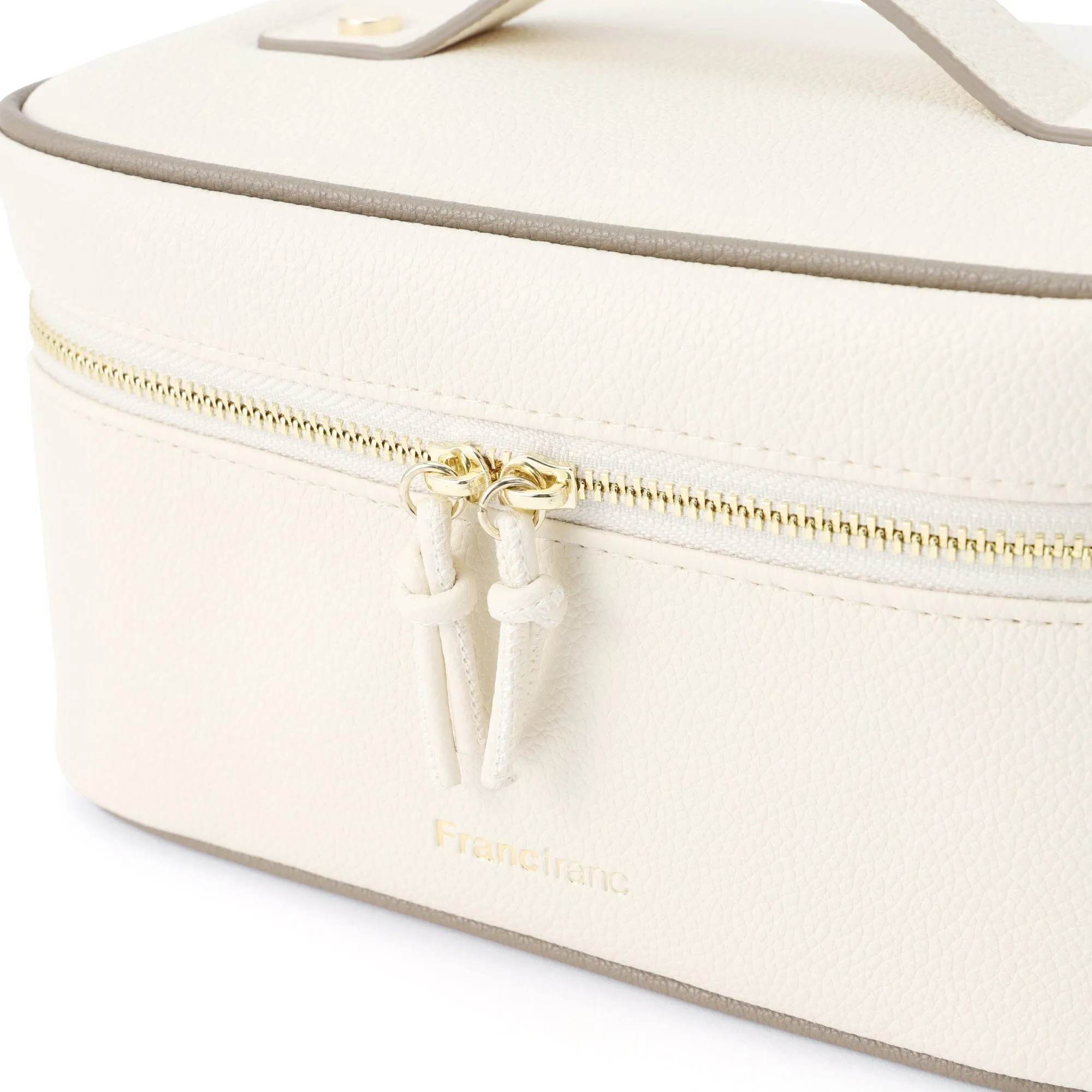 Bicolor Vanity Pouch S Ivory