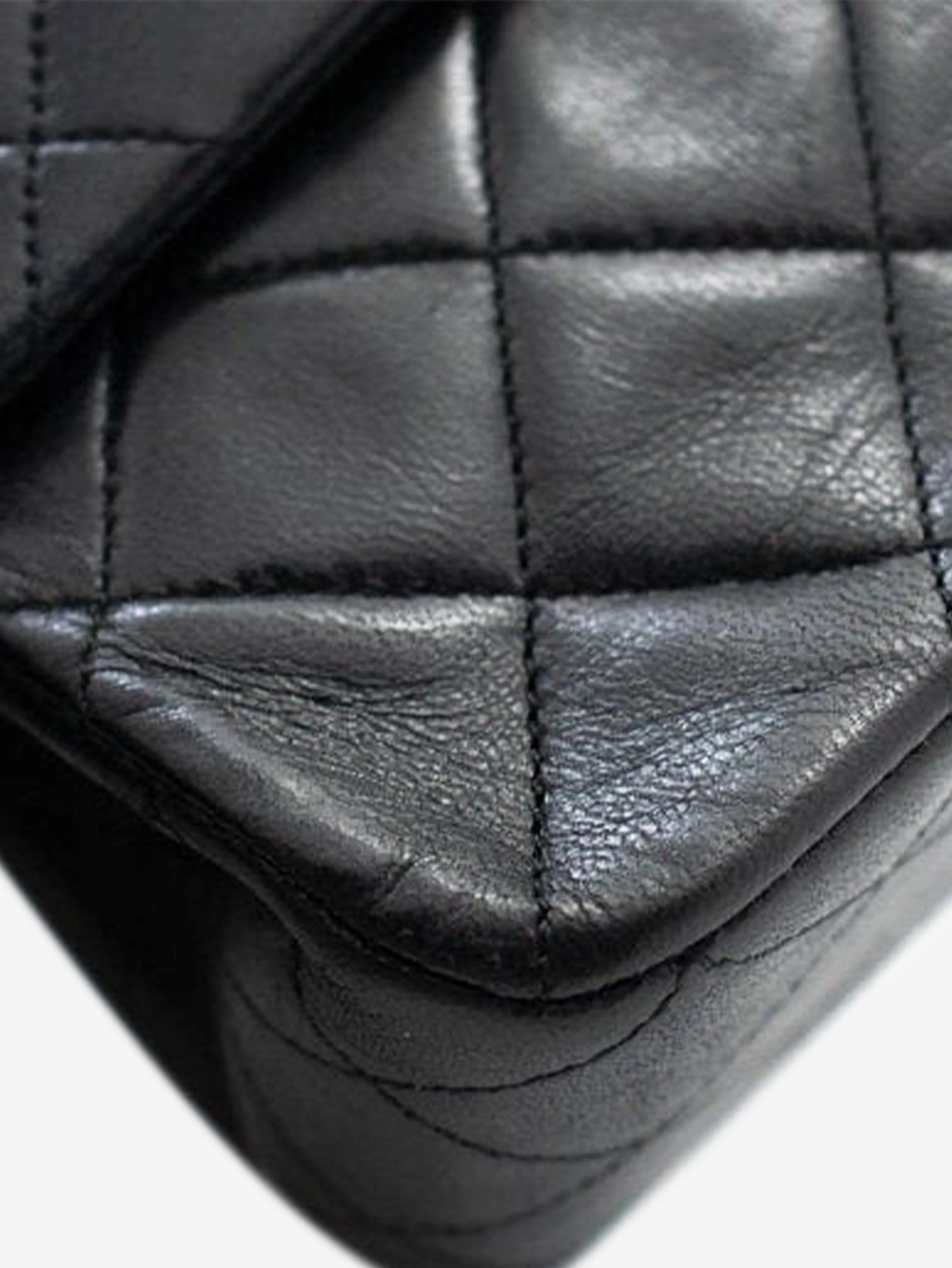 Black medium lambskin vintage 1986 Classic Double Flap