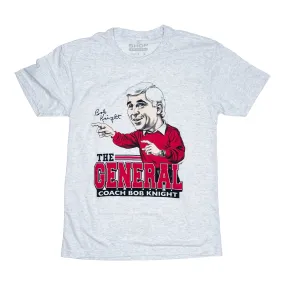 Bob Knight Caricature White T-Shirt