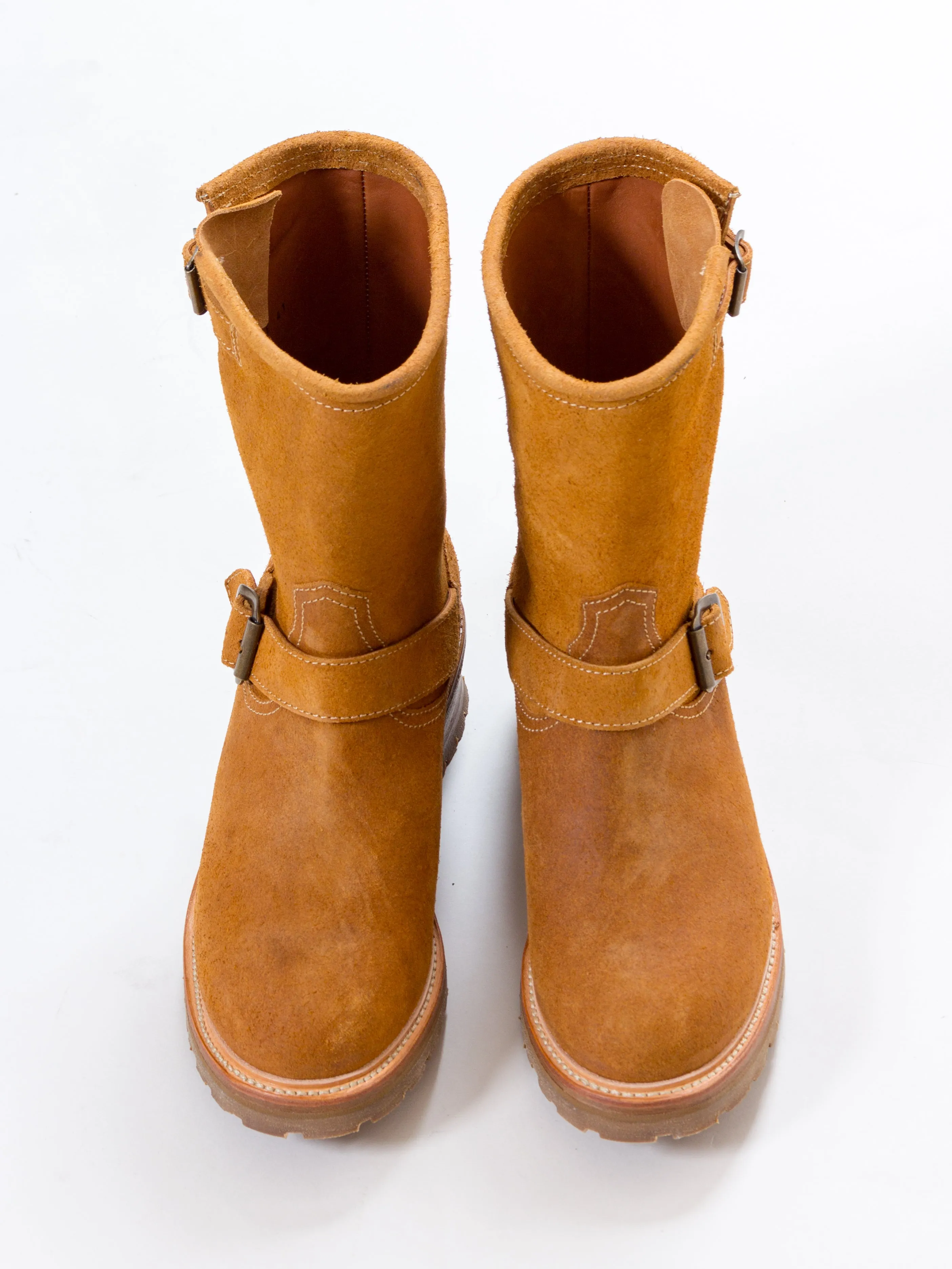 Bright Shoemakers, Engineer Boot Commander, Camel Rough-Out