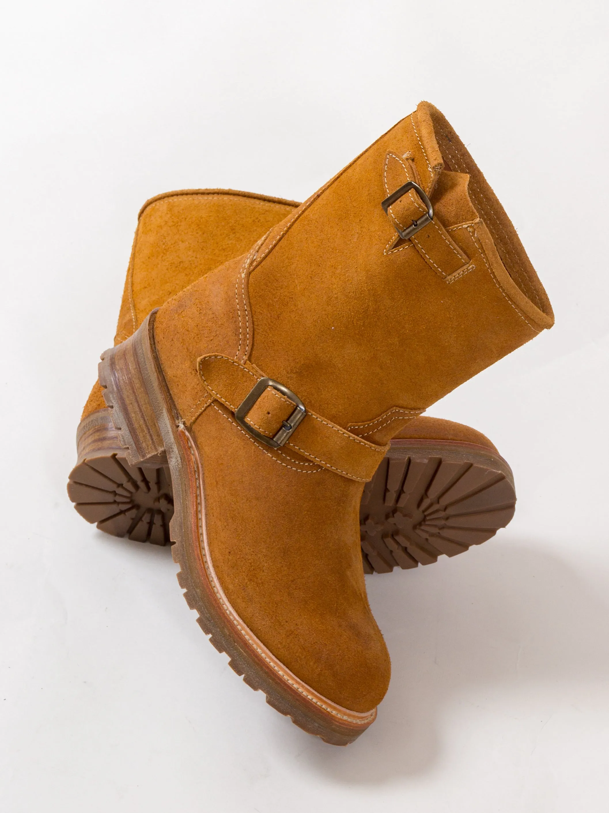 Bright Shoemakers, Engineer Boot Commander, Camel Rough-Out