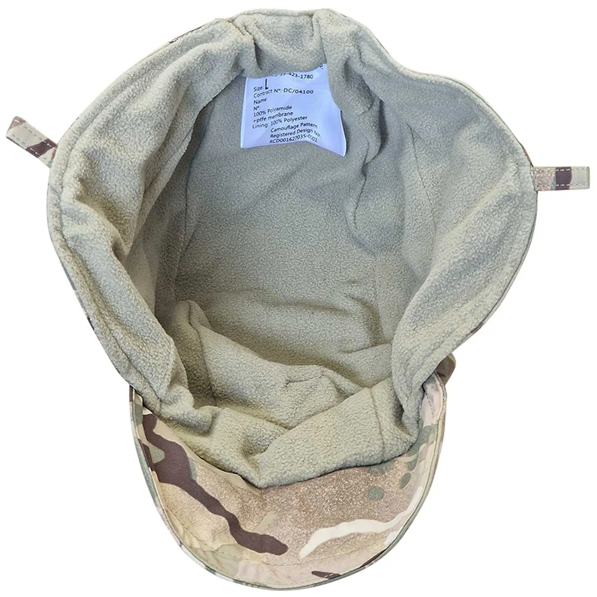 British Army Waterproof Cold Weather Cap No Chin Strap MTP - New