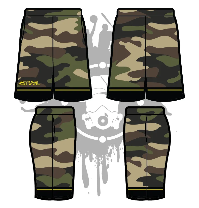 Camo Tron Men's Full Dye Shorts