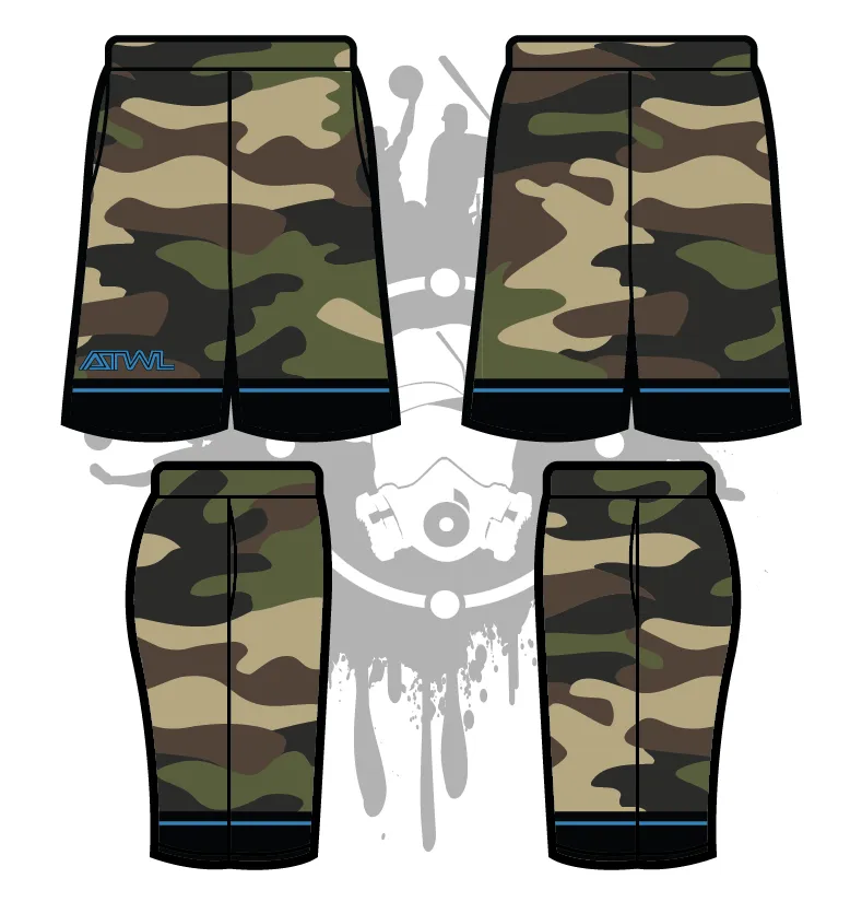 Camo Tron Men's Full Dye Shorts