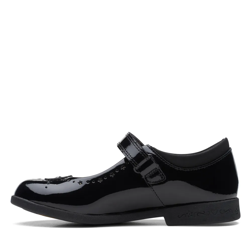 Clarks 26169709 Magic Step Bar K. Black Patent