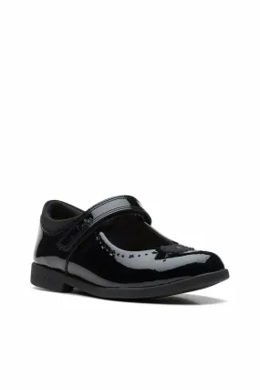 Clarks Magic Step Bar Kid black patent