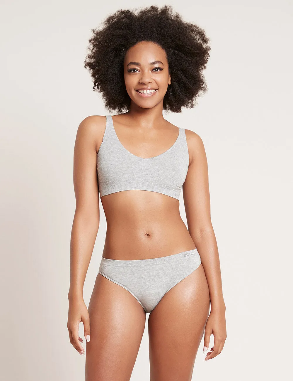 Classic Bikini - Light Grey Marl