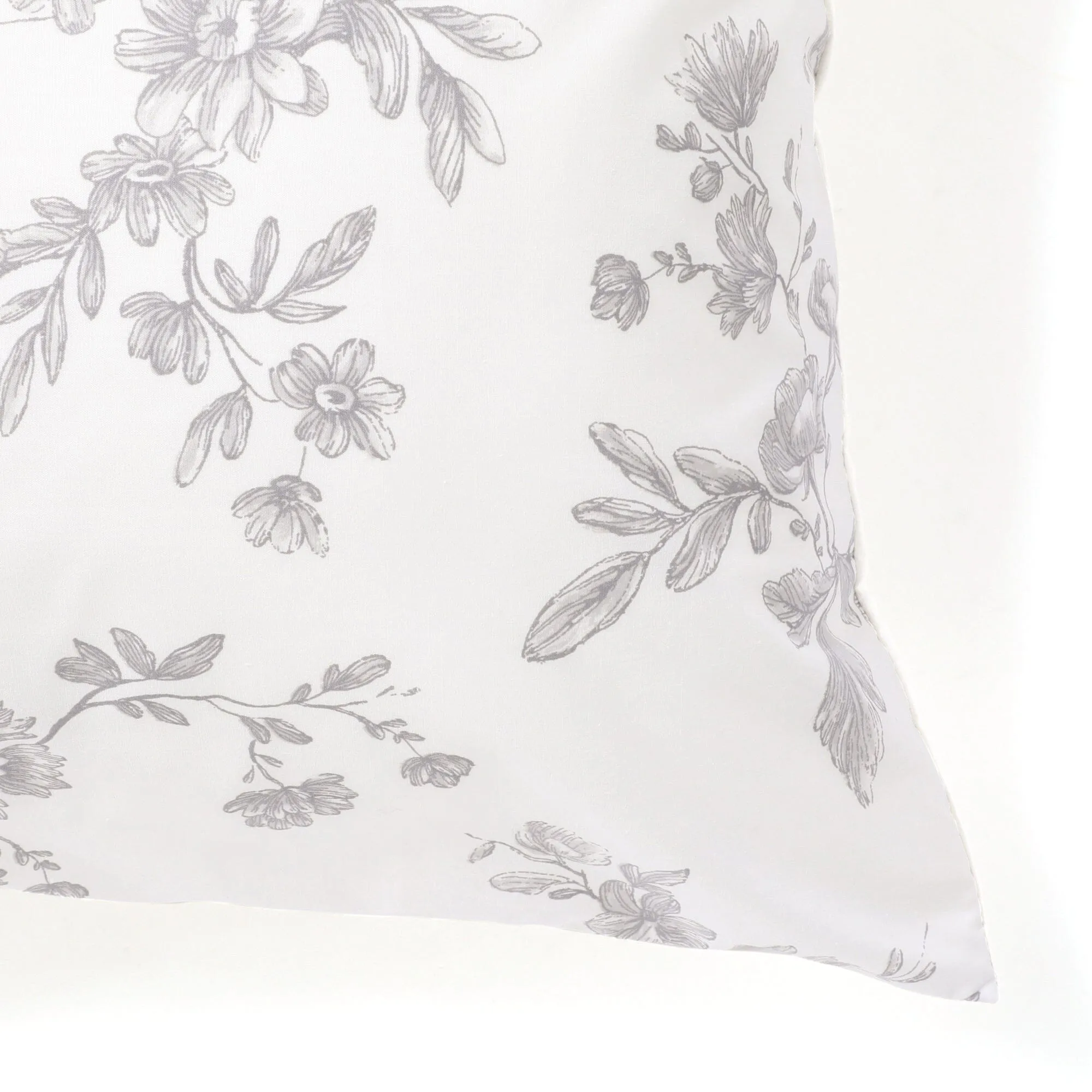 Classic Flower Pillow Case 500 X 700 Gray