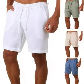 Cotton Linen Men Shorts