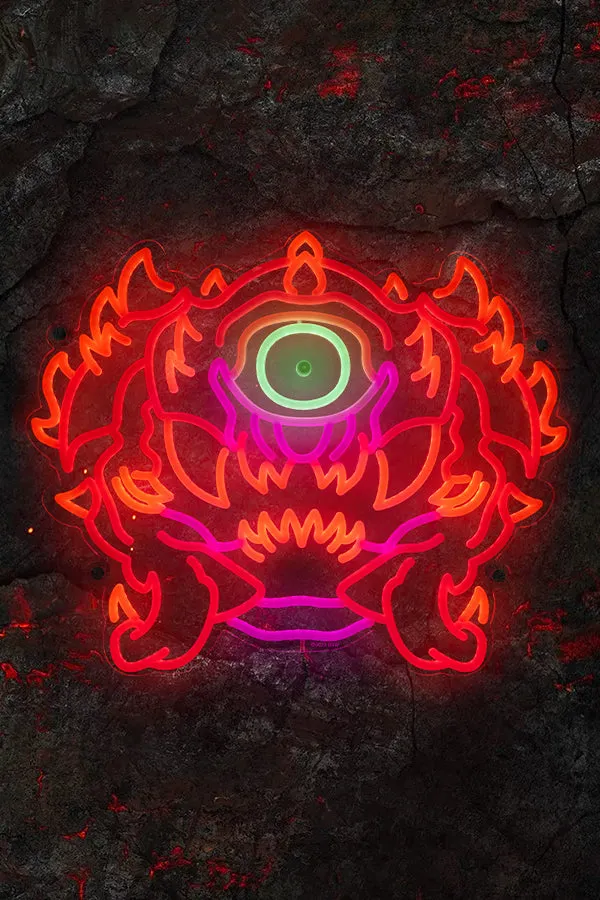 DOOM Eternal Cacodemon LED Wall Art