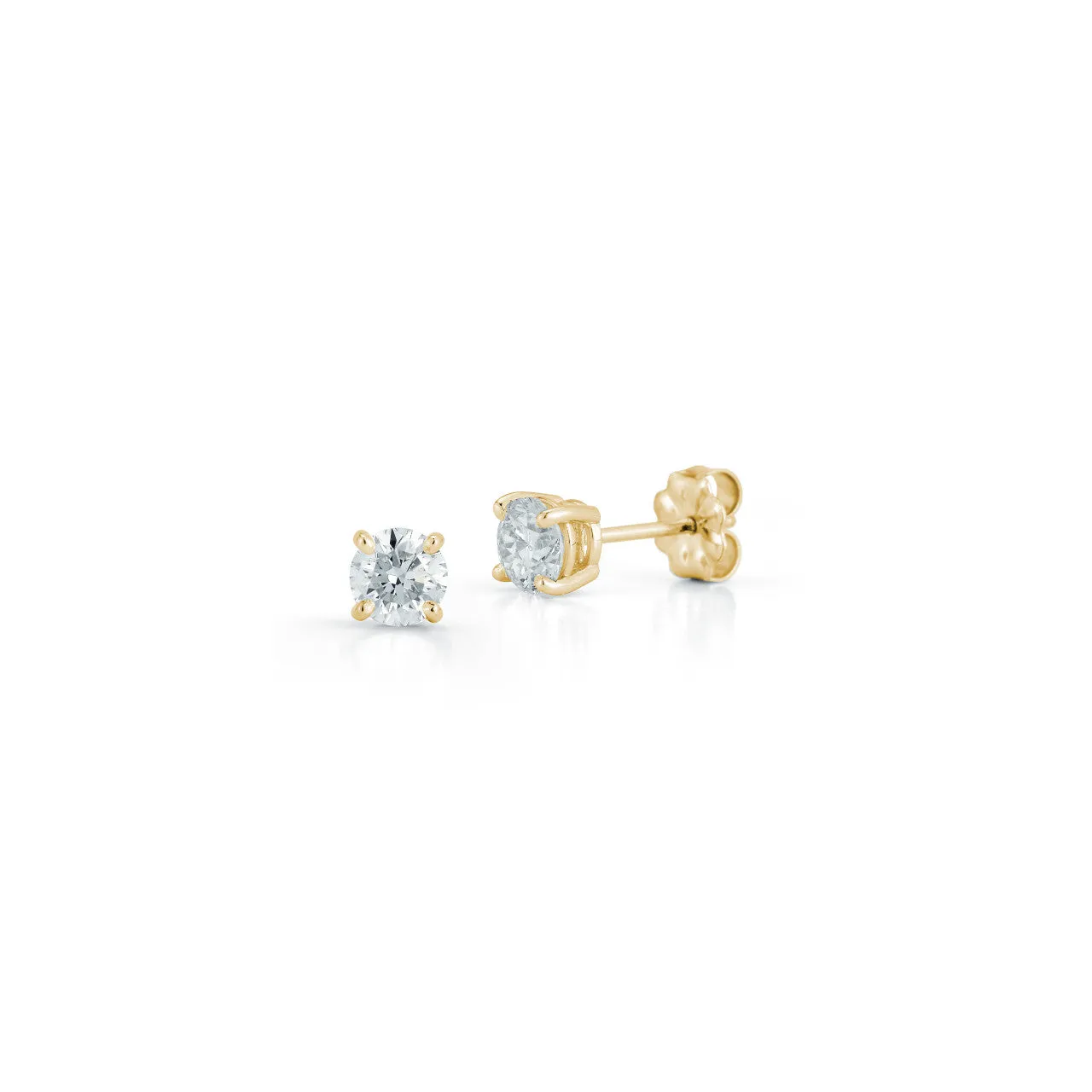 DRD Diamond Solitaire Studs 0.80 Ct. Total Weight