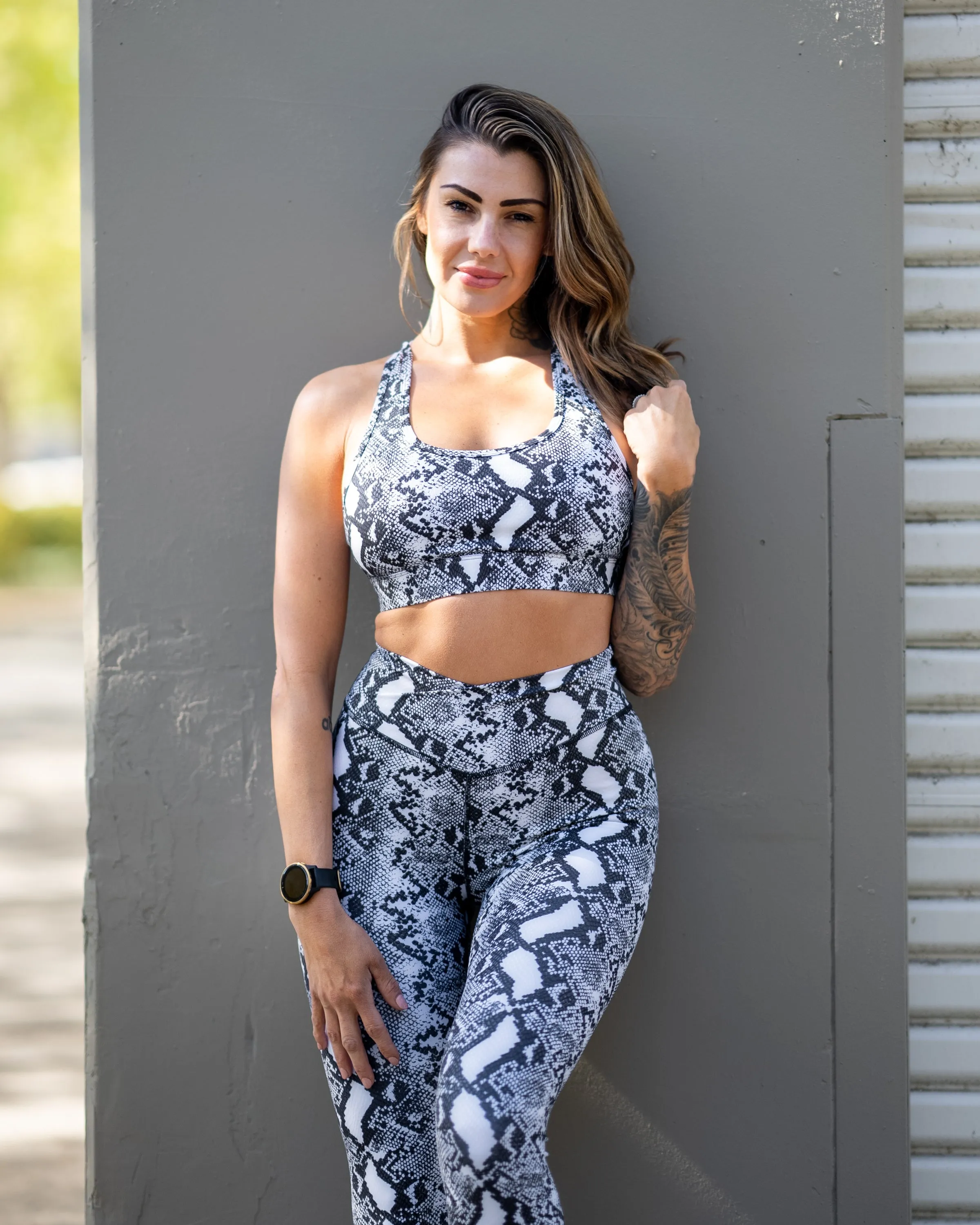 Effortless Vortex Classic Leggings - Monochrome Cobra