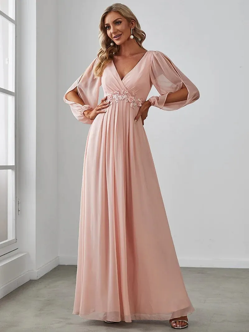 Elegant V-neck pretty Prom Dress