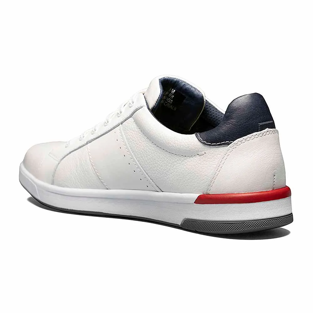 Florsheim Crossover White Leather Men’s Lace to Toe Sneaker