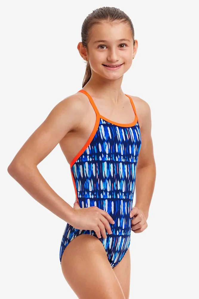 GIRL'S PERFECT TEETH SINGLE STRAP ONE PIECE