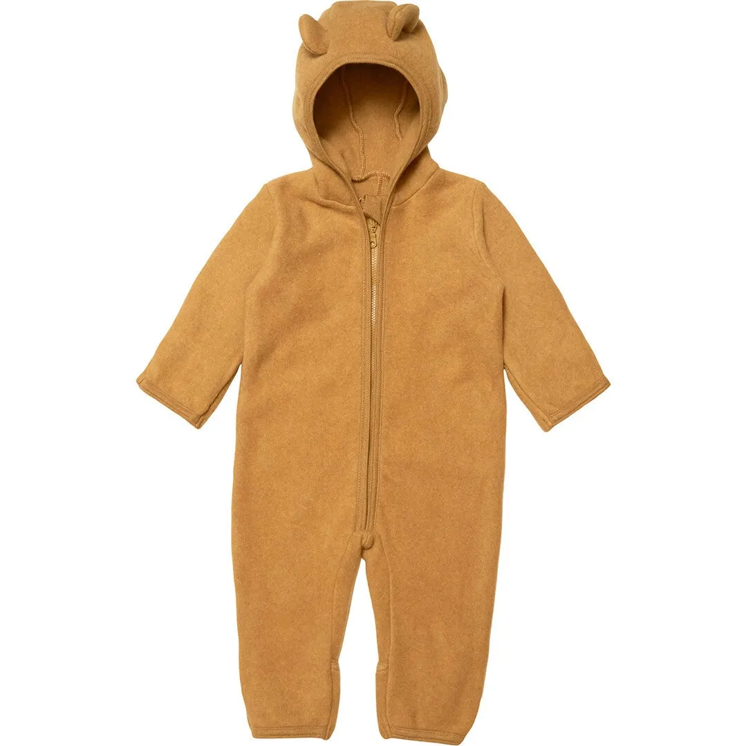 HUTTELIHUT Kids Allie Suit with Ears in Wool Fleece - Ocre