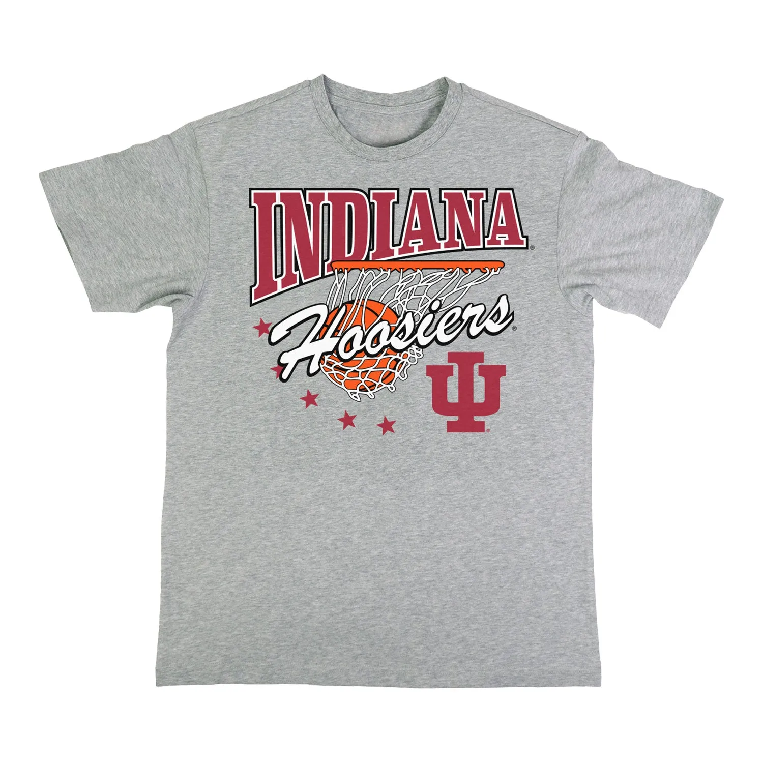 Indiana Hoosiers Classic Hoops Grey T-Shirt