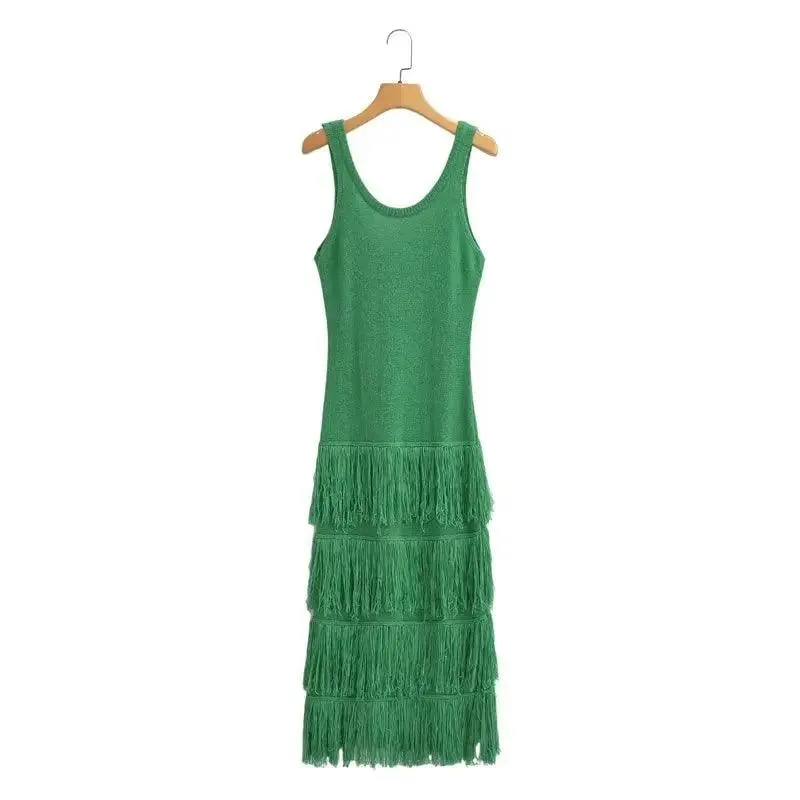 Kate Fringe Detail Knitted Dress