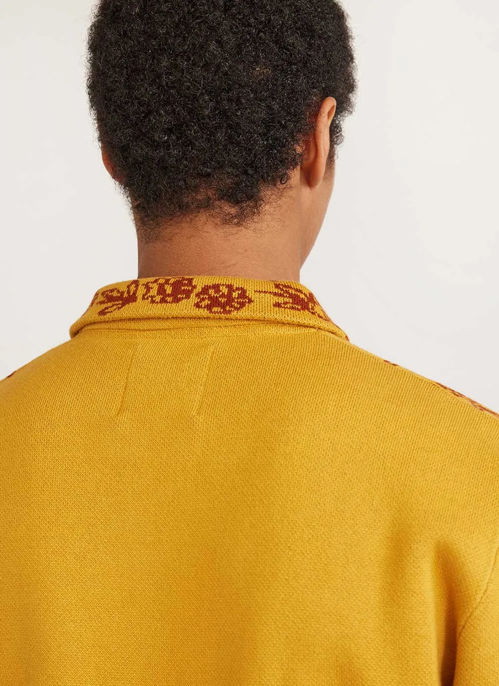 Library Jumper | Knitted Cotton | Mustard