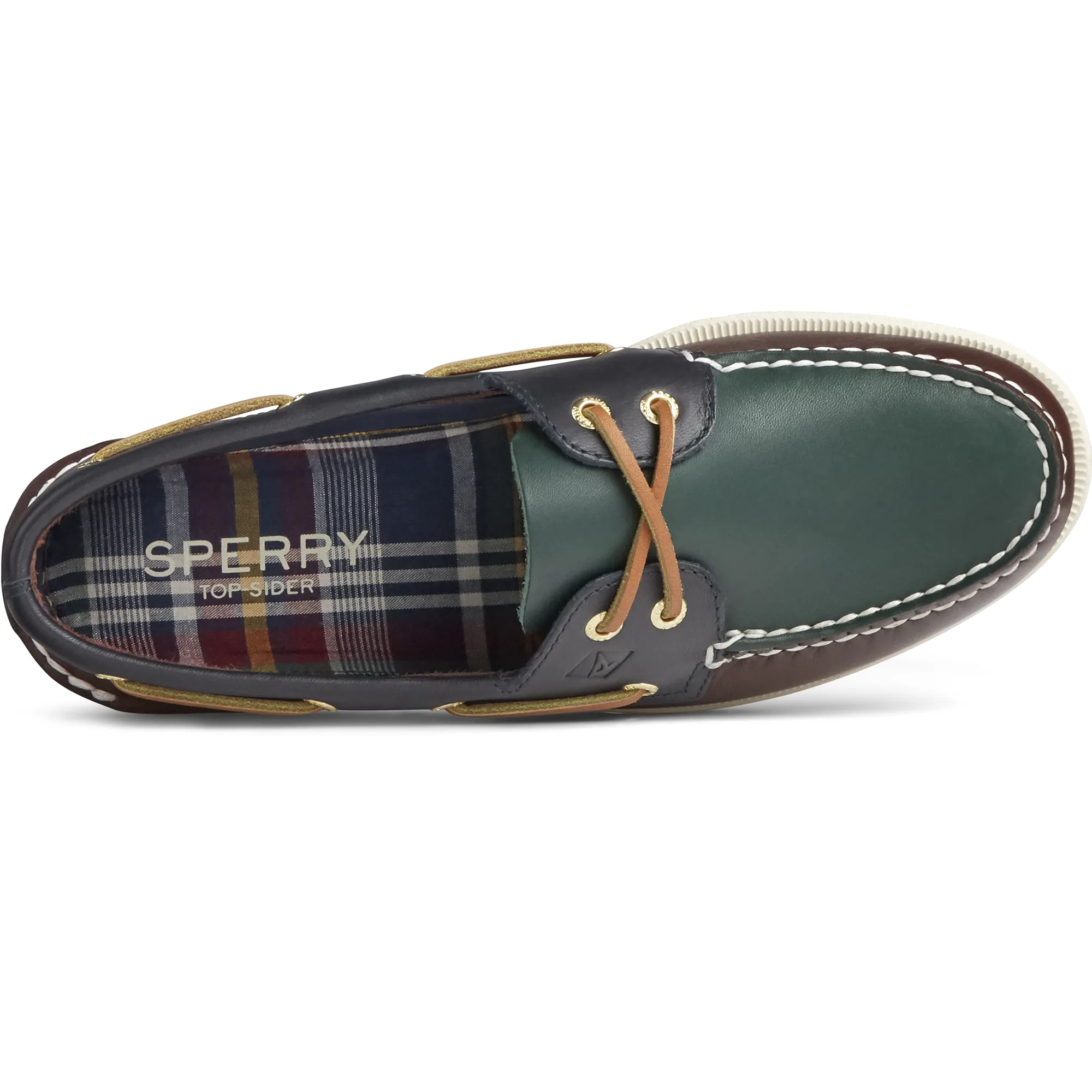 Men's Authentic Original Tri-Tone Brown Multi Boat Shoe (STS22677)