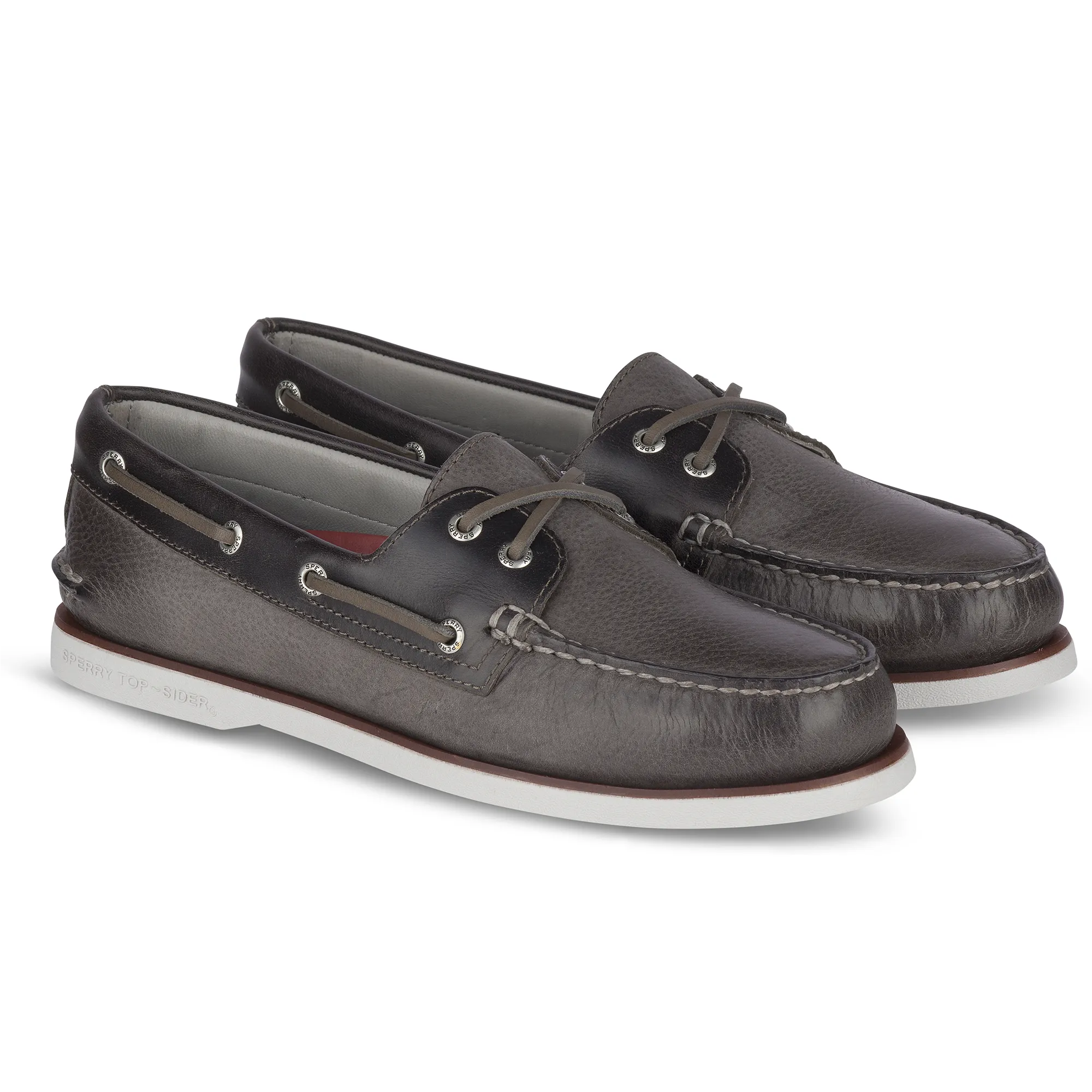 Men's Gold Cup Authentic Original Rivingston Grey Boat Shoe (STS19321)