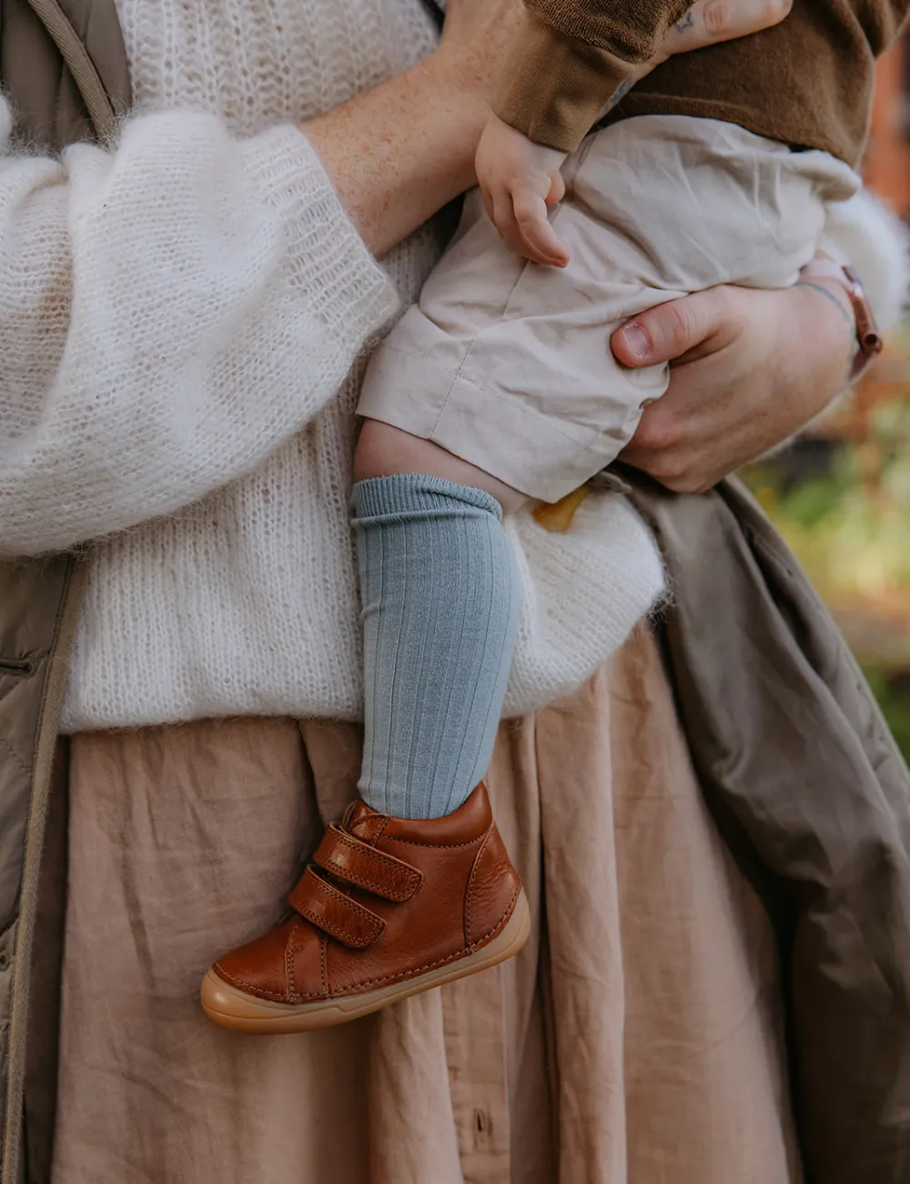 Mini Bootie Velcro - Cognac