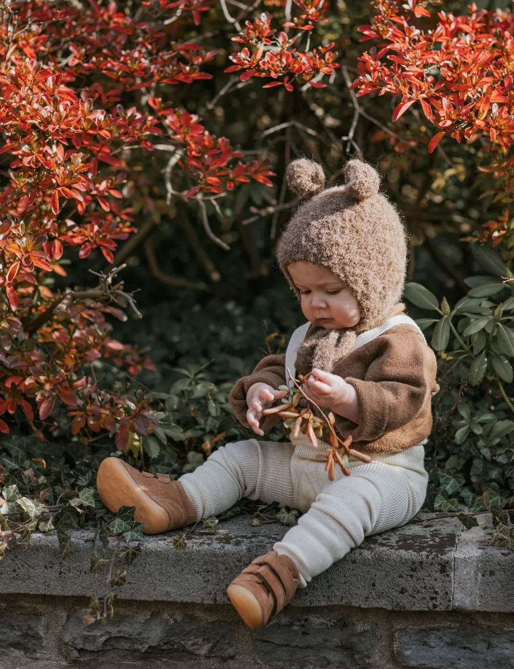 Mini Bootie Velcro - Mushroom