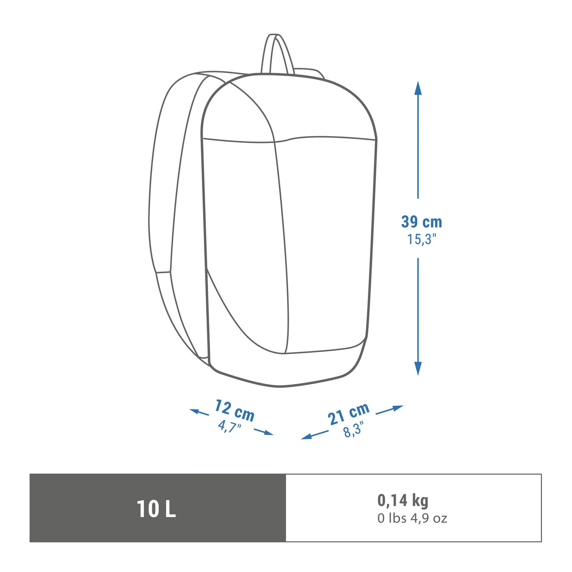 Quechua NH100 10 L Hiking Backpack