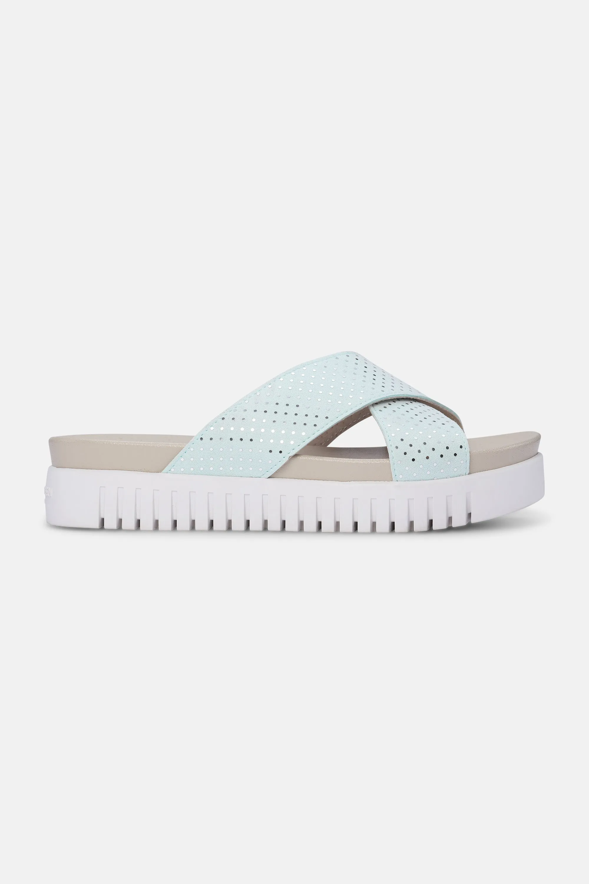 Sandals - White Blue