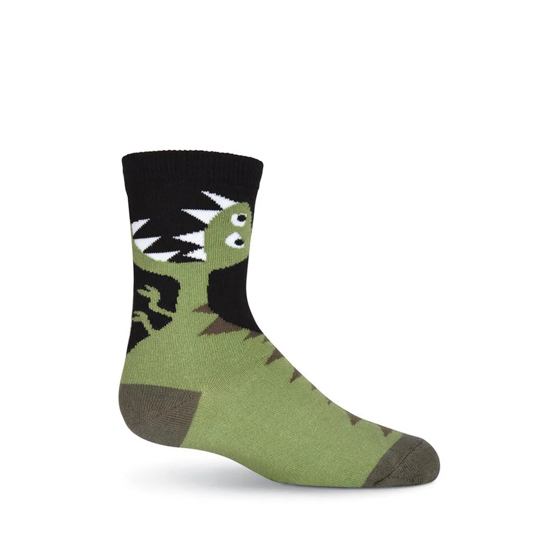 T-REX DINO CREW SOCKS-BOY'S