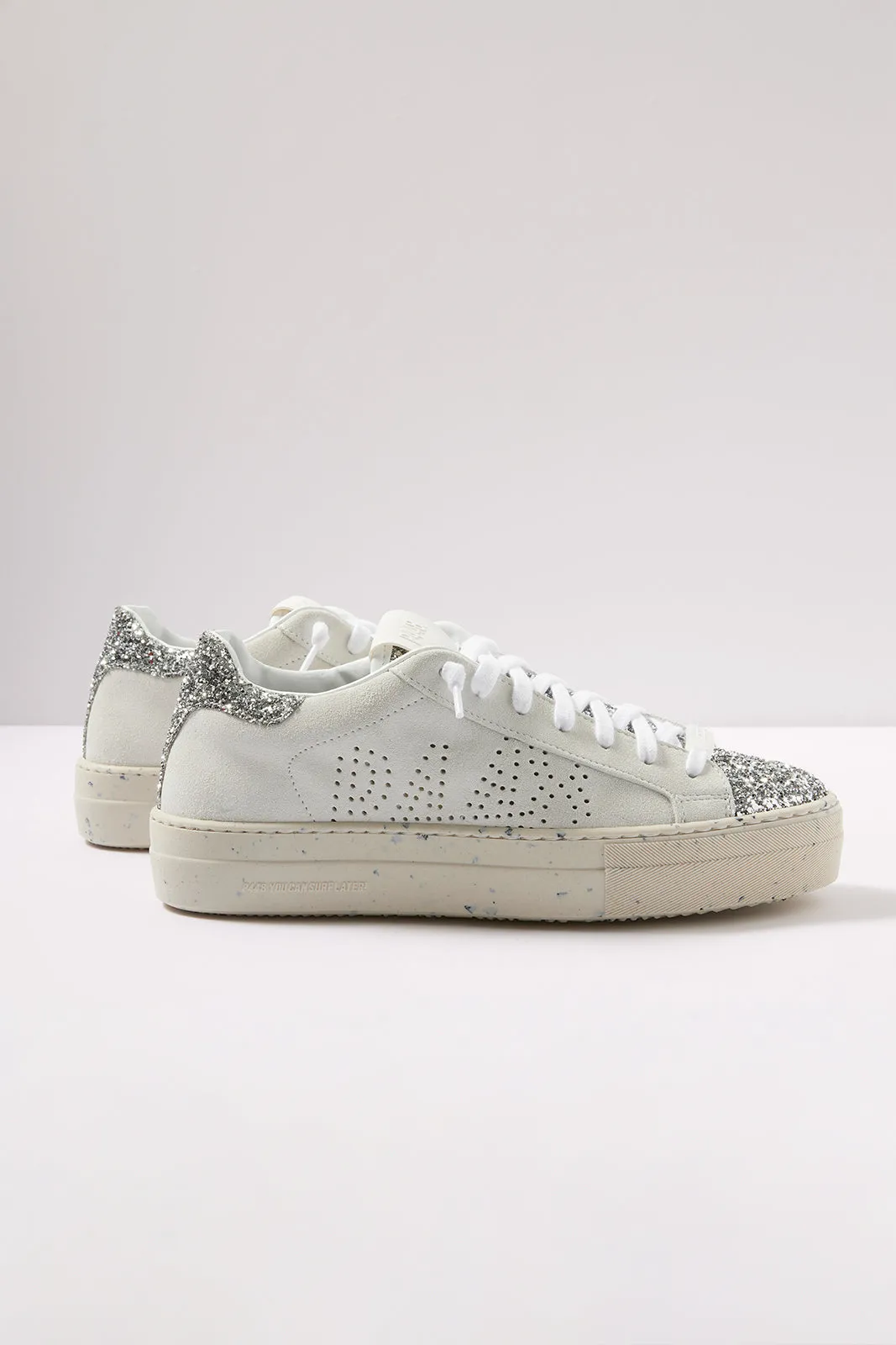 Thea White/Silver Sneaker